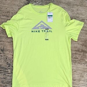 Nike Men's Trail Dry-Fit in Neon Yellow/Green. Size. XL